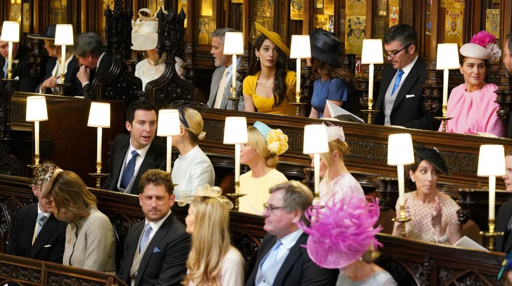 George and Amal Clooney at Prince Harry and Meghan Markle's wedding
