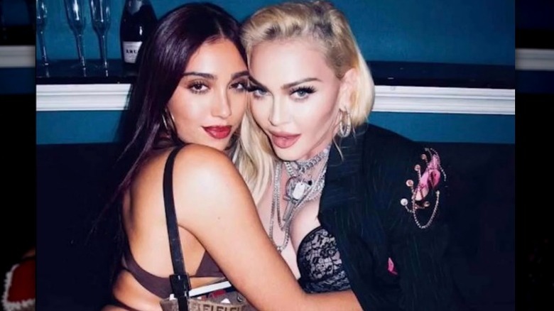 Lorders Leon cuddling Madonna