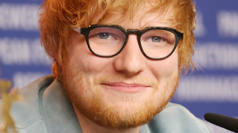 Ed Sheeran posing