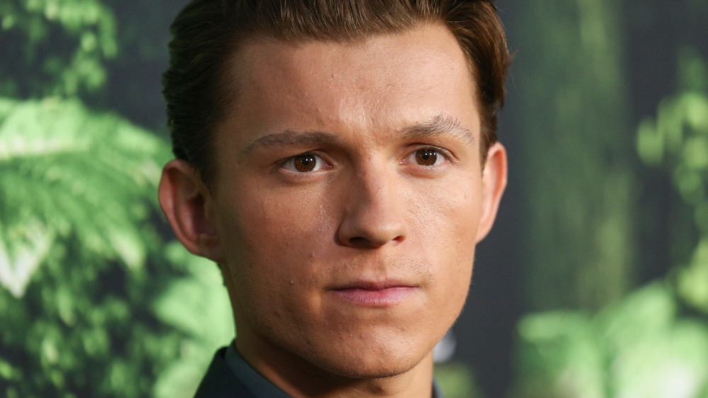 Tom Holland at a premiere