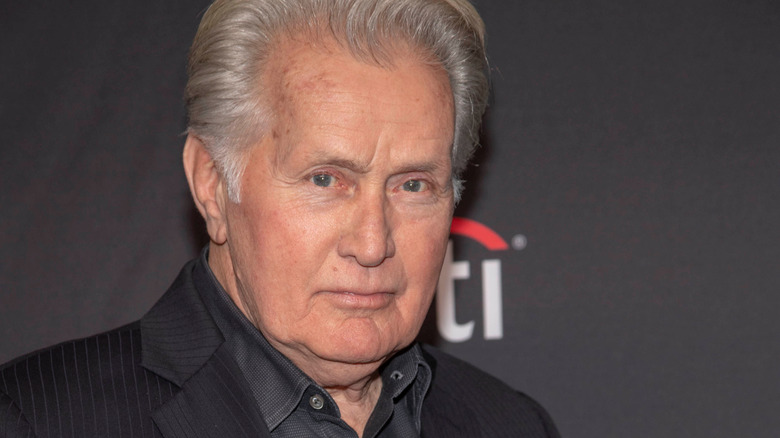Martin Sheen looking stern