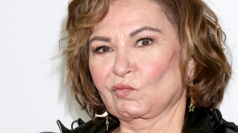 Roseanne Barr making funny face