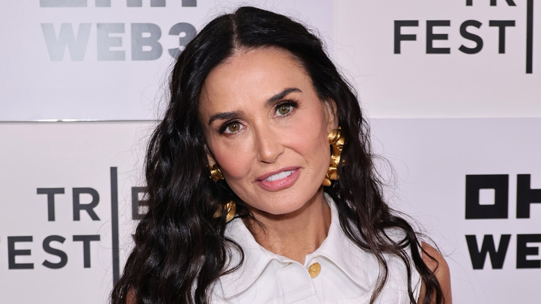 Demi Moore smiling