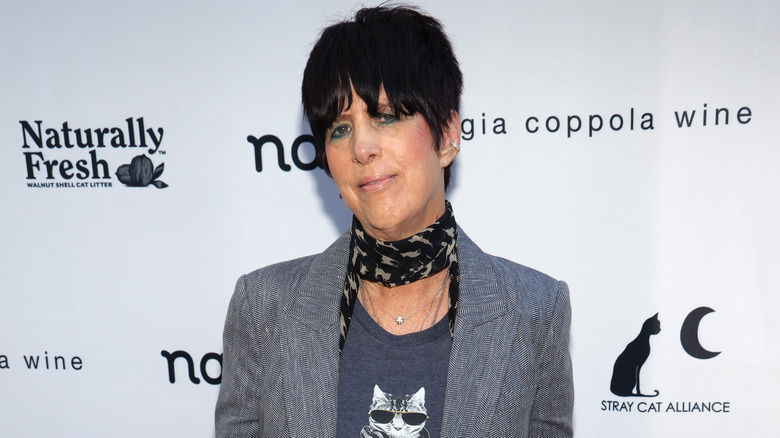 Diane Warren wearing scarf