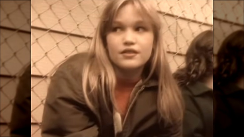 Julia Stiles in a 1993 Cyndi Lauper music video