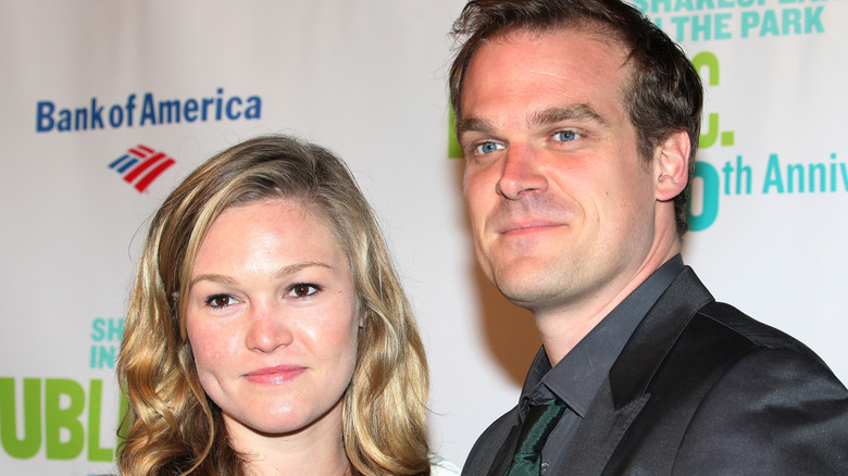 Julia Stiles and David Harbour at a 2012 benefit reading of Romeo and Juliet in NYC