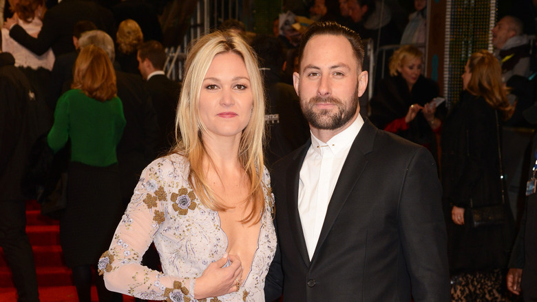 Julia Stiles and Preston Cook at the BAFTAs in 2017