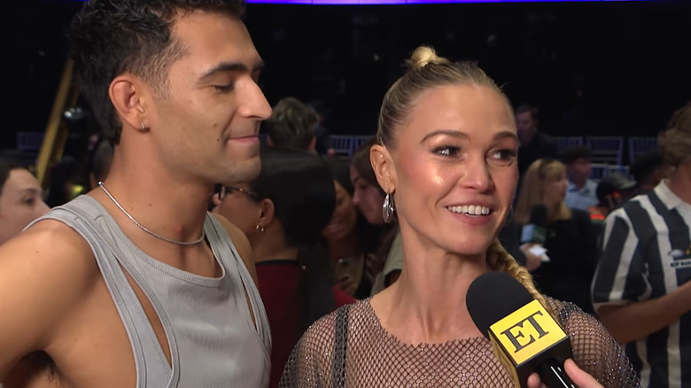 Julia Stiles and DWTS partner Ezra Sosa in 2026