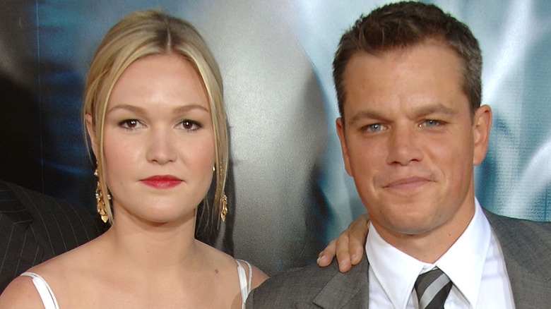 Julia Stiles and Matt Damon at the 2007 LA premiere of The Bourne Ultimatum