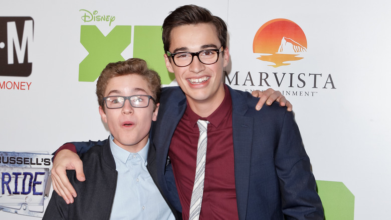 Sean Giambrone and Joey Bragg at the premiere of Disney XD's original movie 'Mark & Russell's Wild Ride'