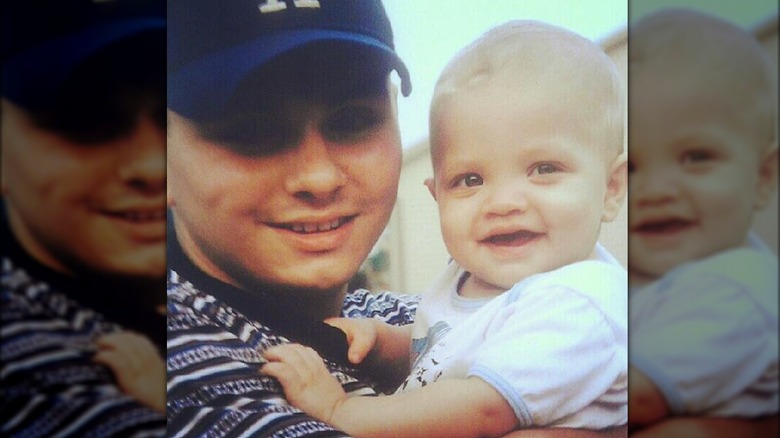 Matt Rife's dad holding him