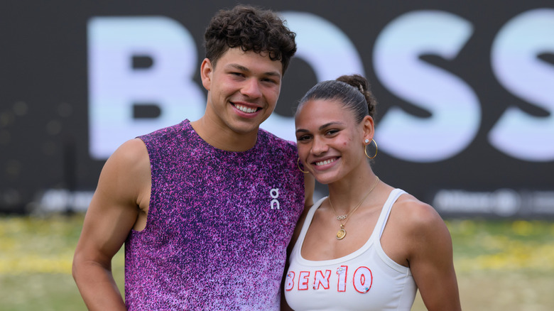Ben Shelton and Trinity Rodman attending the 2026 Boss Open.