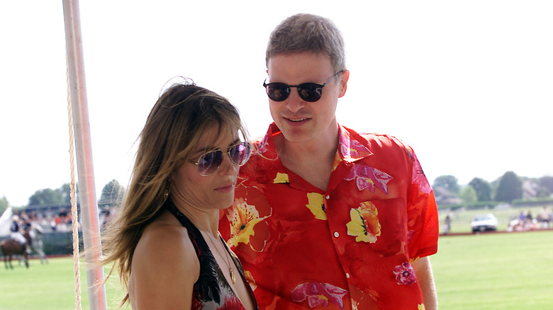 Elizabeth Hurley and Steve Bing at Mercedes-Benz Polo Challenge