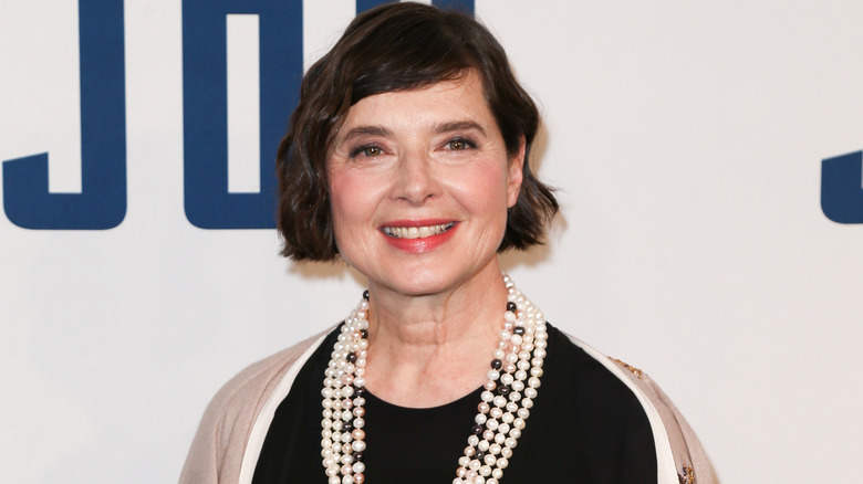 Isabella Rossellini smiling on red carpet