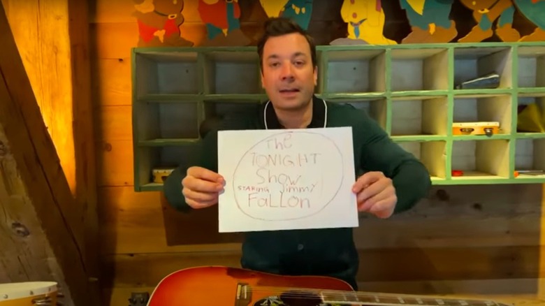 Jimmy Fallon at home