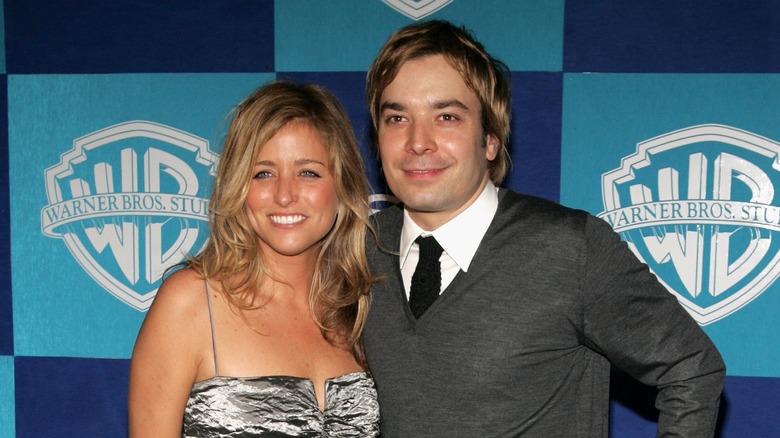 Nancy Juvonen and Jimmy Fallon smiling