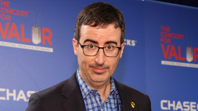 John Oliver posing