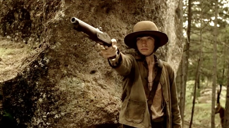 Jacob Lofland in a scene from Texas Rising