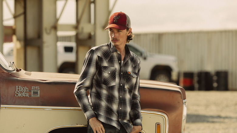 Jacob Lofland as Cooper Norris in a scene from Landman