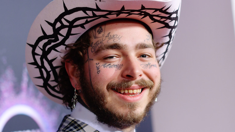 Post Malone smiling