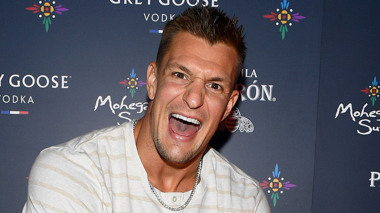 Rob Gronkowski open mouth smile