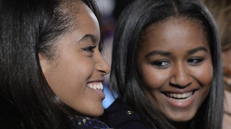 Malia and Sasha Obama