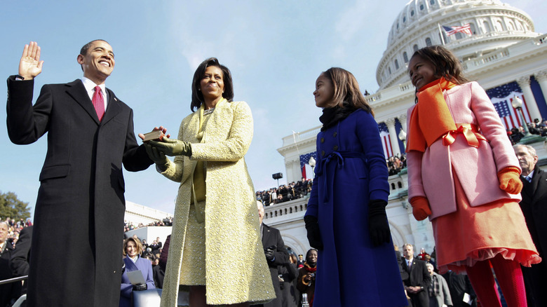 The Obamas at the 2009 Inauguration
