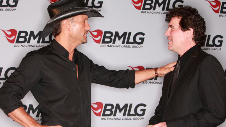 Tim McGraw and Scott Borchetta at press conference