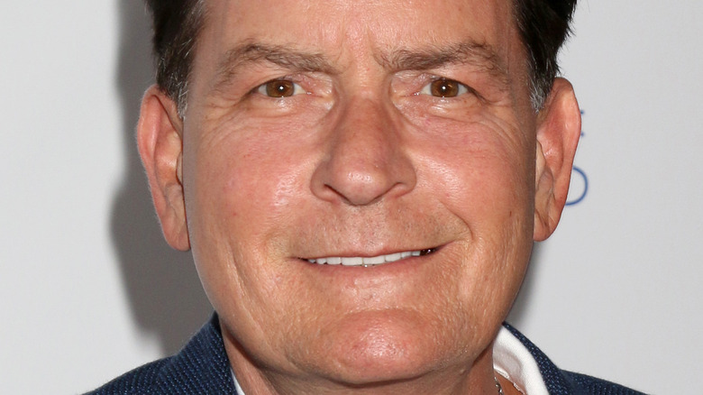 Charlie Sheen smiling 