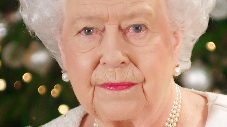 Queen Elizabeth speaking to the camera