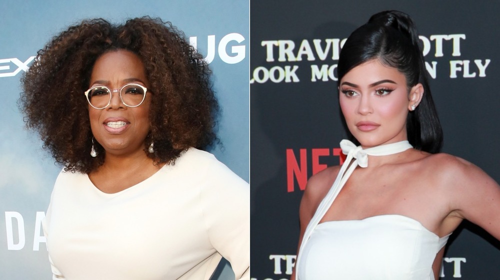 Oprah Winfrey and Kylie Jenner posing