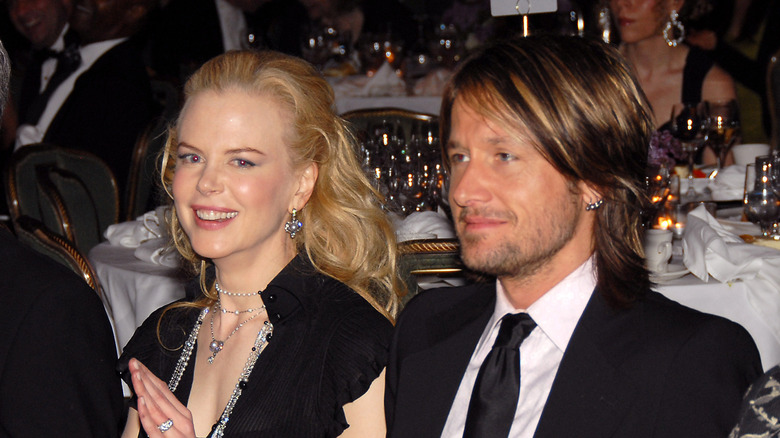 Nicole Kidman and Keith Urban at a dinner