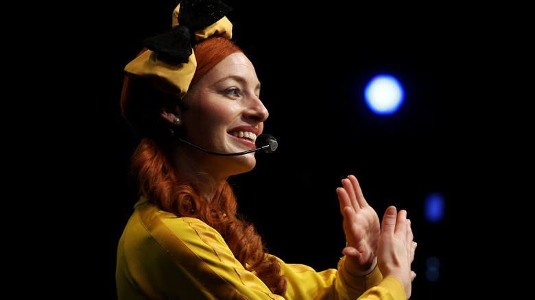 Emma Watkins performing with The Wiggles