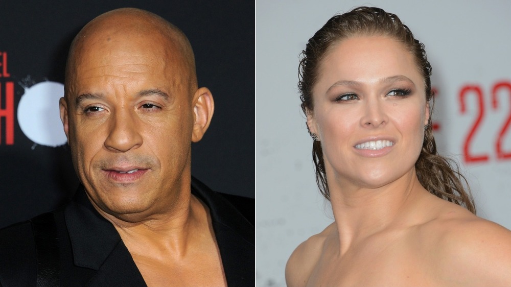 Ronda Rousey and Vin Diesel