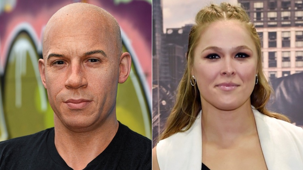 Ronda Rousey and Vin Diesel