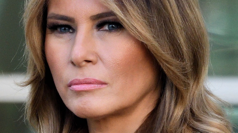 Melania Trump at a turkey pardoning