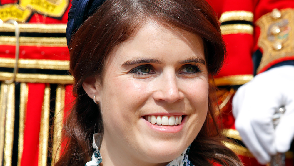 Princess Eugenie posing at an event