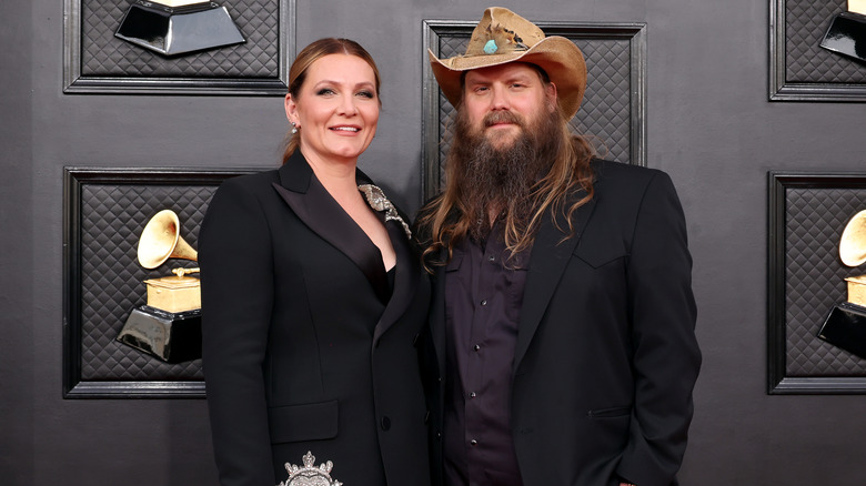 Chris and Morgane Stapleton smiling