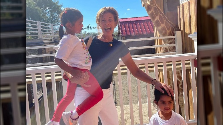 Hoda Kotb laughing with her daughters