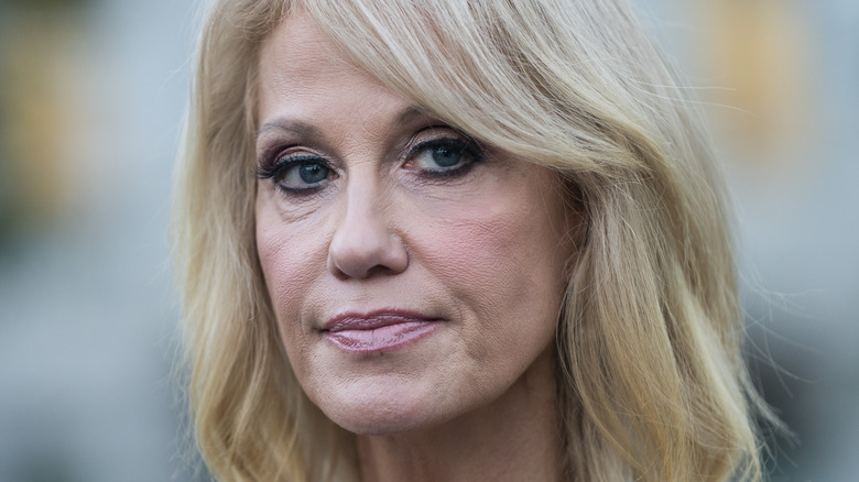Kellyanne Conway looks at camera