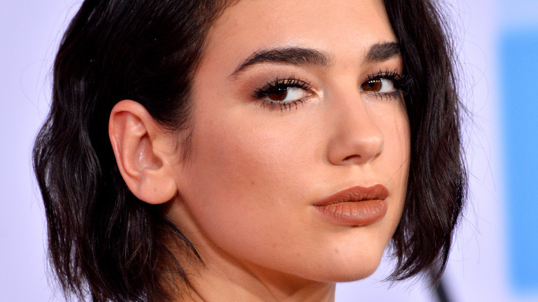 Dua Lipa with chin-length hair