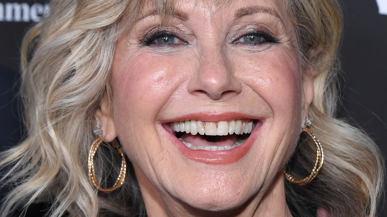 Olivia Newton-John smiling in 2020