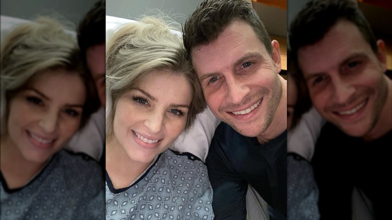 Chad Paine and Erin Bates pose for a selfie.
