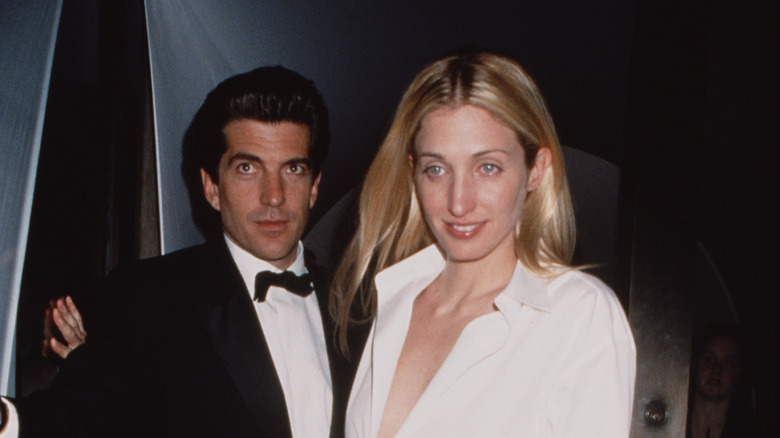 John F. Kennedy Jr. and Carolyn Bessette-Kennedy snapped by cameras