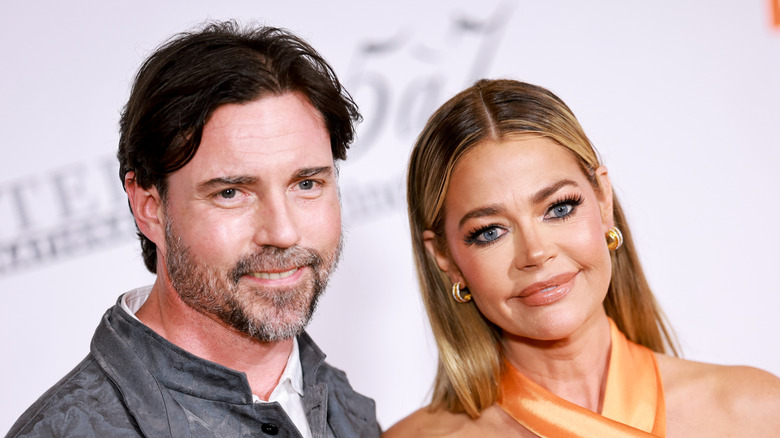 Aaron Phypers and Denise Richards pose in 2023
