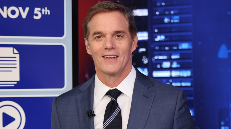 Bill Hemmer inside a television studio