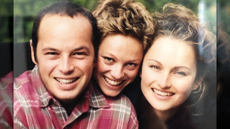 Giada De Laurentiis with her sister and late brother Dino.