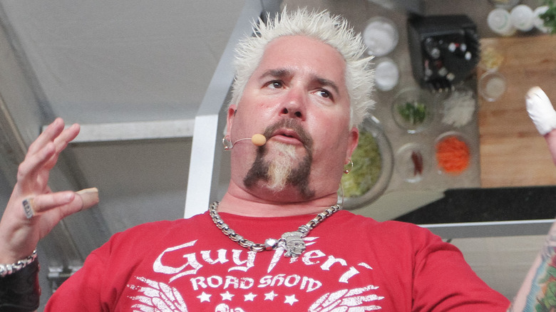 Guy Fieri speaking on stage