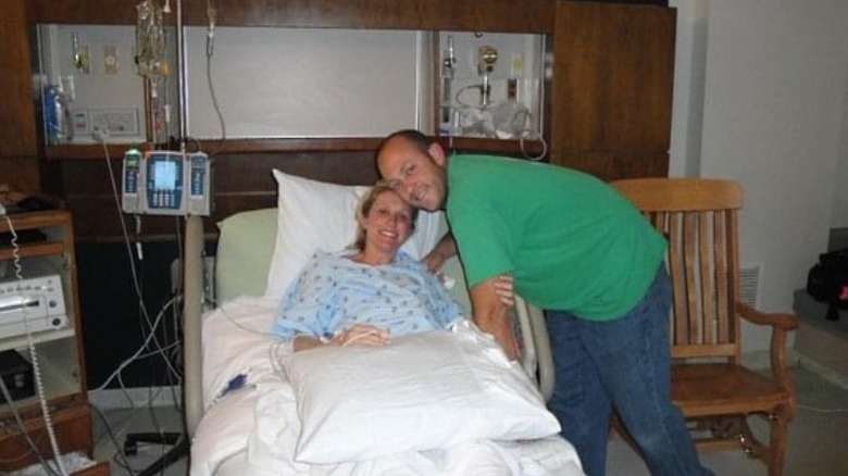 Jenny and Dave Marrs at the hospital in 2010