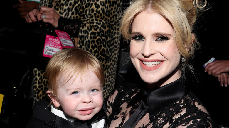 Kelly Osbourne holding her son, Sidney